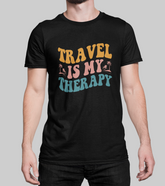 Travel Is Therapy Unisex Half Sleeve T-Shirt